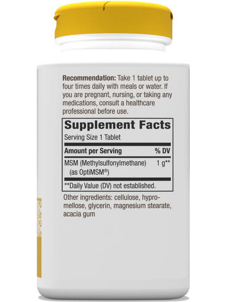 Nature's Way, MSM 1000 mg, 200 vegan tablets