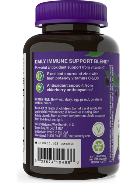 Nature's Way, Sambucus Immune Gummy, Elderberry, 60 Gummies