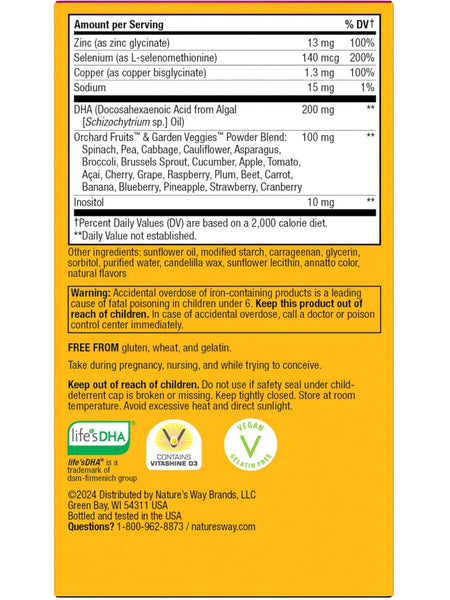 Nature's Way, Alive! Prenatal Premium Multivitamin, 60 Vegan Softgels