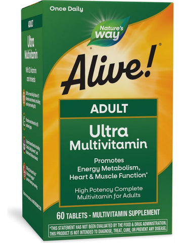 Nature's Way, Alive!® Adult Ultra Multivitamin, 60 tablets