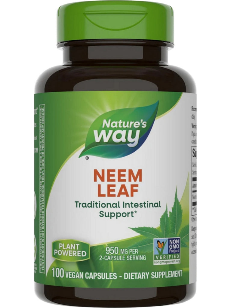 Nature's Way, Neem Leaf, 100 vegan capsules