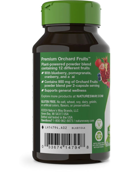Nature's Way, Orchard Fruits™, 60 vegetarian capsules