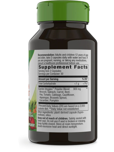 Nature's Way, Garden Veggies™, 60 vegan capsules