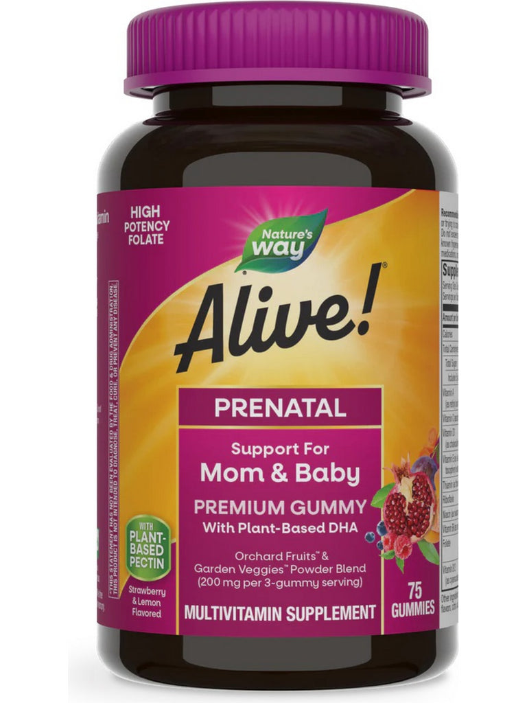 Nature's Way, Alive!® Prenatal Gummy Multi, 75 gummies