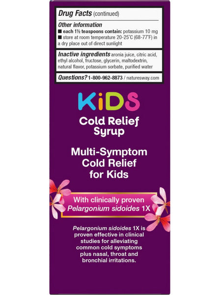 Nature's Way, Umcka Kids Cold Relief Syrup, Cherry, 4 fl oz