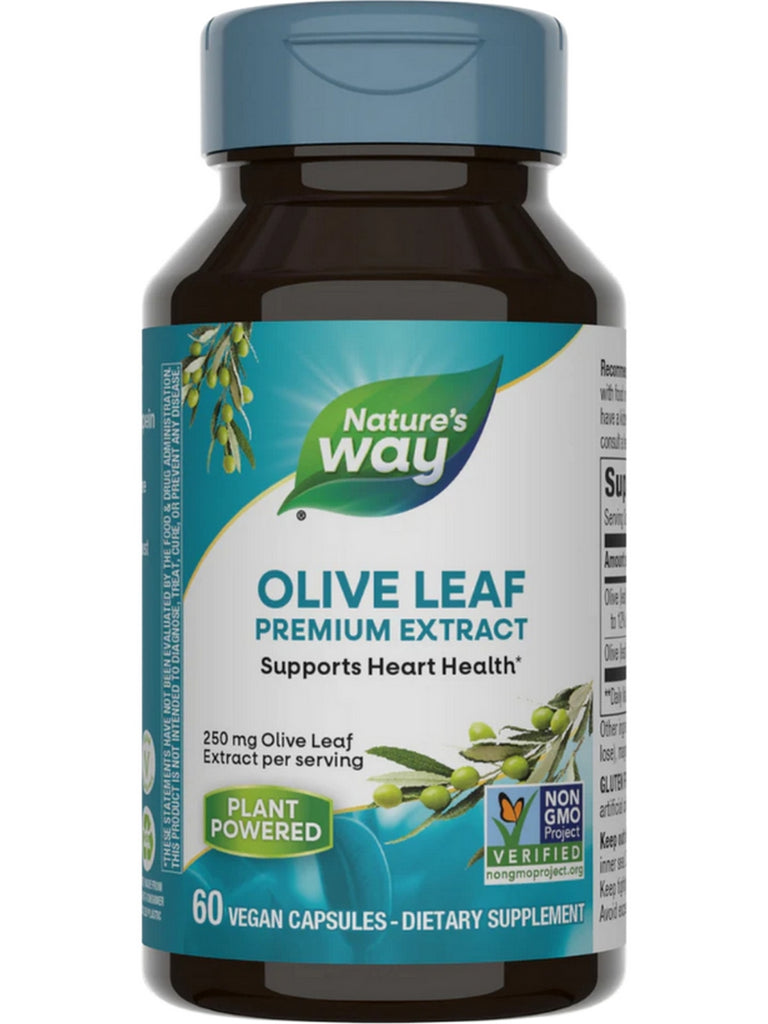 Nature's Way, Olive Leaf 12%, 60 vegan capsules
