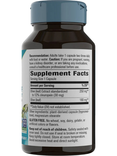 Nature's Way, Olive Leaf 12%, 60 vegan capsules