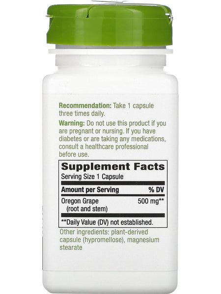 Nature's Way, Oregon Grape Root, 90 vegan capsules