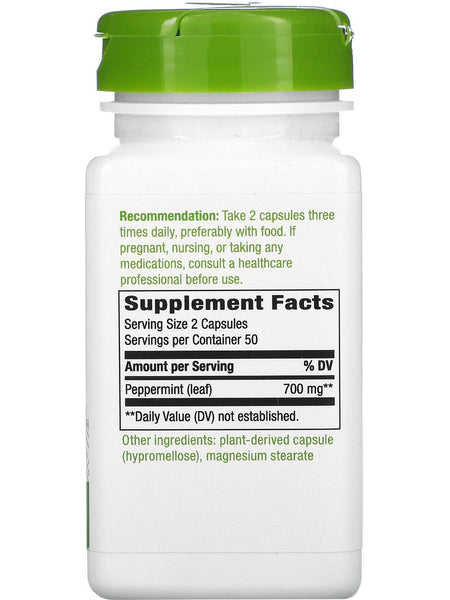 Nature's Way, Peppermint Leaf, 100 vegan capsules