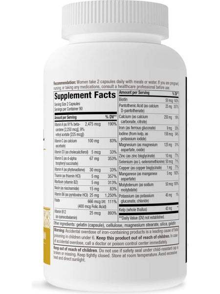 Nature's Way, Prenatal Multivitamin with Buffered Vitamin C, 180 Capsules