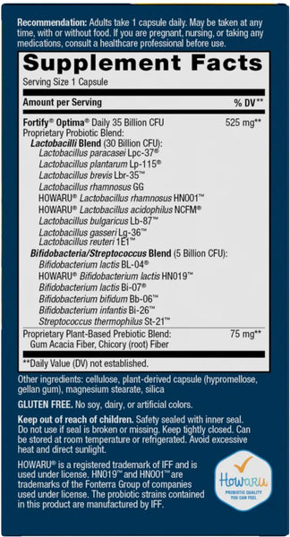 Nature's Way, Fortify® Optima® Daily Probiotic 35 Billion, 60 delayed-release capsules