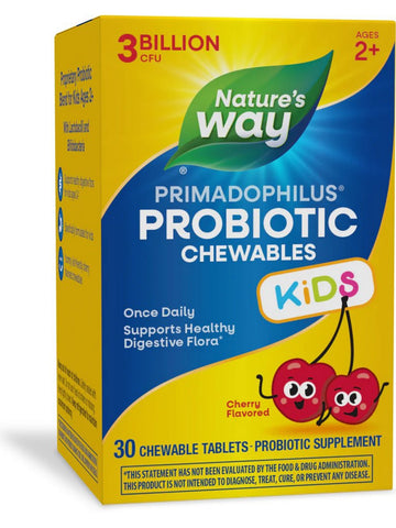 Nature's Way, Primadophilus® Kids (Cherry Flavored), 30 chewable tablets