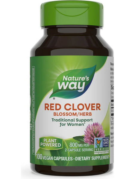 Nature's Way, Red Clover Blossom, 100 vegan capsules