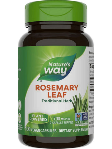 Nature's Way, Rosemary Leaf, 100 vegan capsules