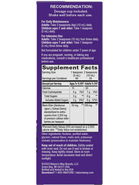 Nature's Way, Sambucus Immune Syrup, Elderberry, 8 fl oz