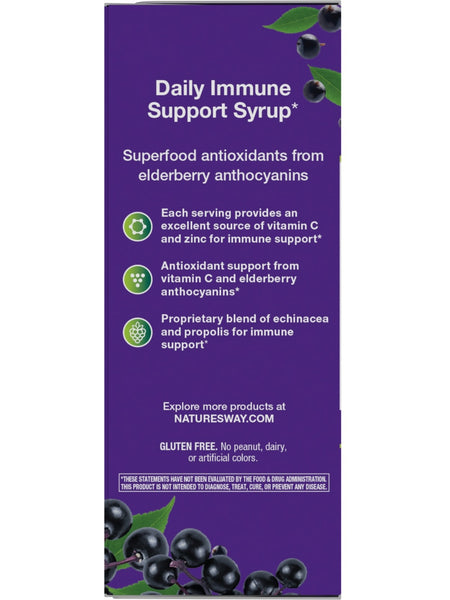 Nature's Way, Sambucus Immune Syrup, Elderberry, 4 fl oz