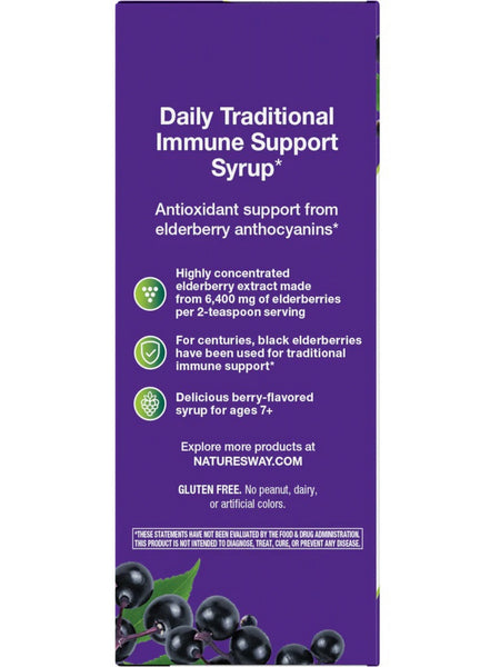 Nature's Way, Sambucus Traditional Immune Syrup, Elderberry, 4 fl oz