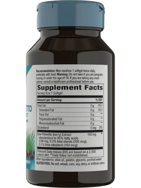 Nature's Way, Saw Palmetto, 60 softgels