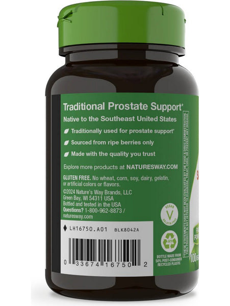 Nature's Way, Saw Palmetto Berries, 100 vegan capsules