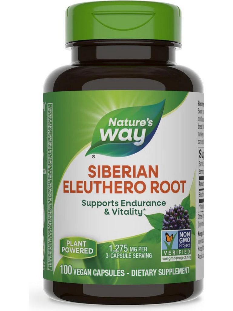 Nature's Way, Siberian Eleuthero, 100 vegan capsules