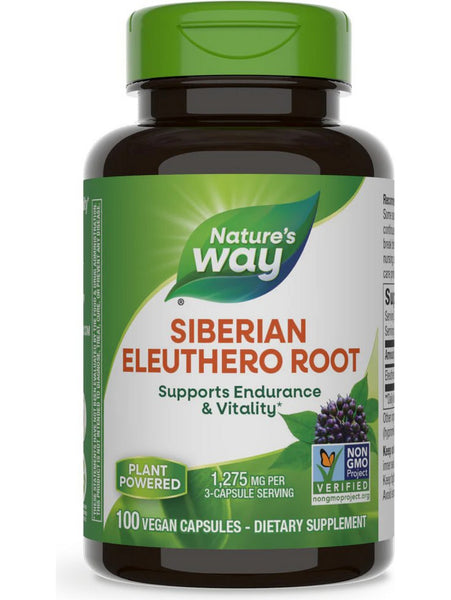 Nature's Way, Siberian Eleuthero, 100 vegan capsules