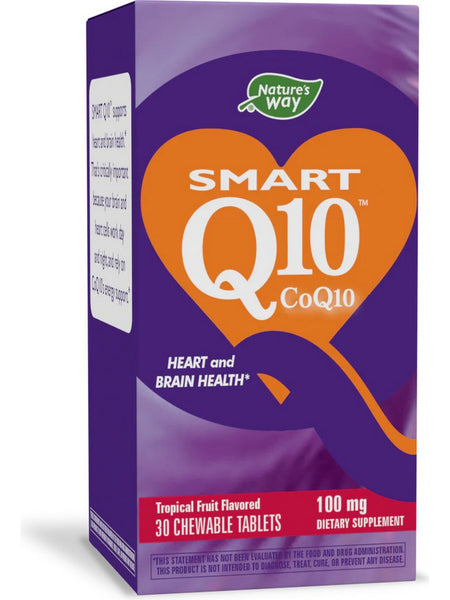 Nature's Way, SMART Q10™ CoQ10 100 mg (Orange), 30 chewable tablets