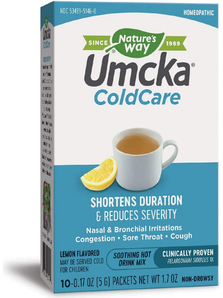 Nature's Way, Umcka® ColdCare Lemon Hot Drink, 10 packets