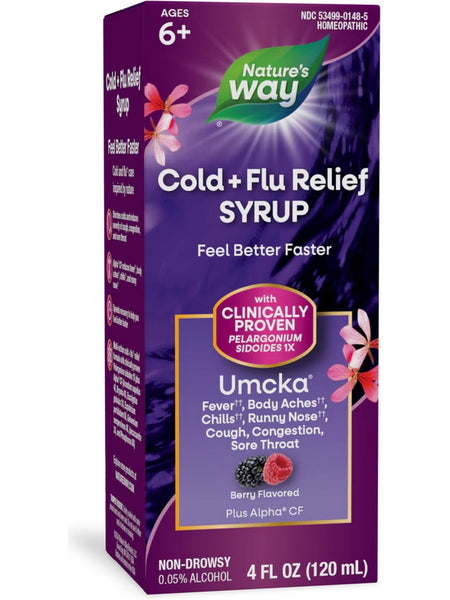 Nature's Way, Umcka® Cold+Flu Berry Syrup, 4 fl oz