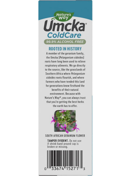 Nature's Way, Umcka® ColdCare Alcohol Free Drops, 1 fl oz