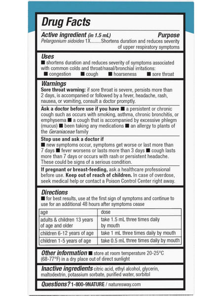 Nature's Way, Umcka® ColdCare Alcohol Free Drops, 1 fl oz