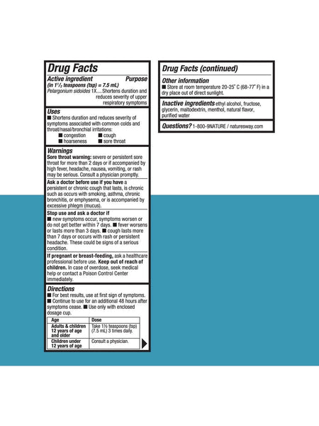 Nature's Way, Umcka® ColdCare Menthol Syrup, 4 fl oz