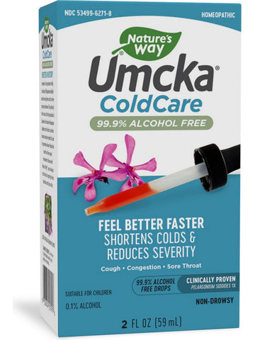 Nature's Way, Umcka® ColdCare Alcohol Free Drops, 2 fl oz