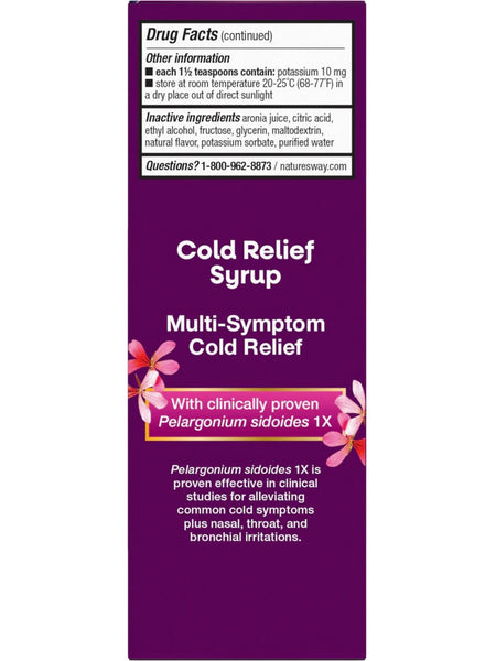 Nature's Way, Umcka Cold Relief Syrup, Cherry, 8 fl oz
