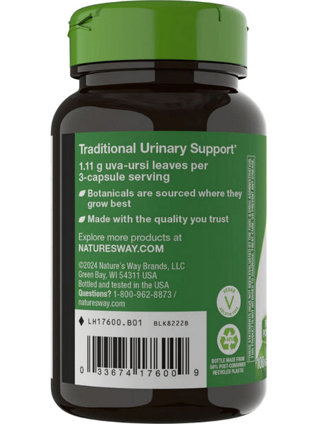 Nature's Way, Uva Ursi Leaves, 100 vegan capsules
