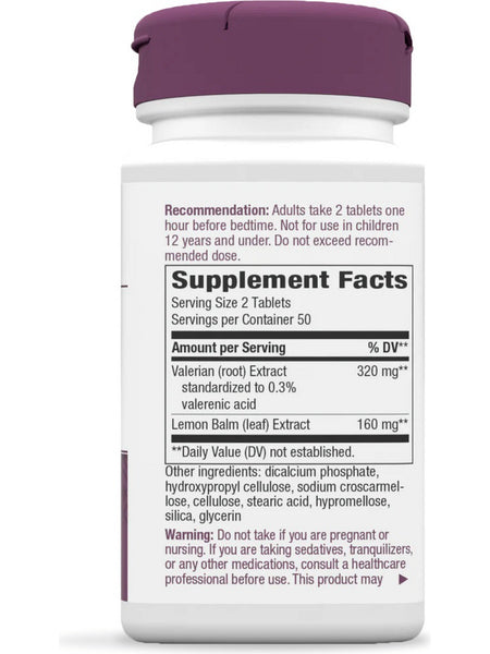 Nature's Way, Valerian Nighttime™, 100 tablets