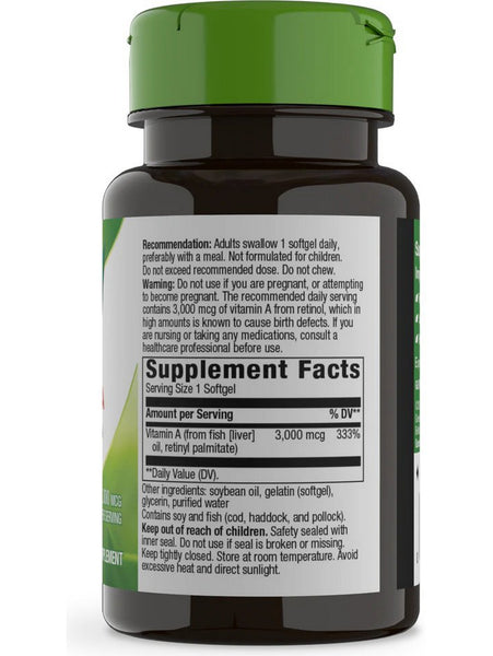 Nature's Way, Vitamin A, 100 softgels