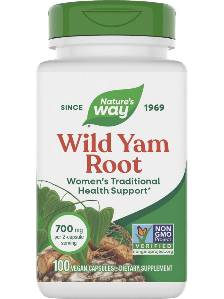Nature's Way, Wild Yam Root, 100 Vegan Capsules