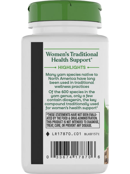 Nature's Way, Wild Yam Root, 100 Vegan Capsules