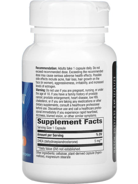 Nature's Way, Youthful You™ DHEA 5 mg, 60 veg capsules