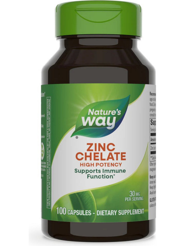 Nature's Way, Zinc Chelate, 100 capsules