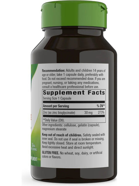 Nature's Way, Zinc Chelate, 100 capsules