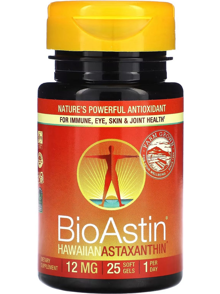 Nutrex Hawaii, BioAstin Hawaiian Astaxanthin, 12 mg, 25 Soft Gels