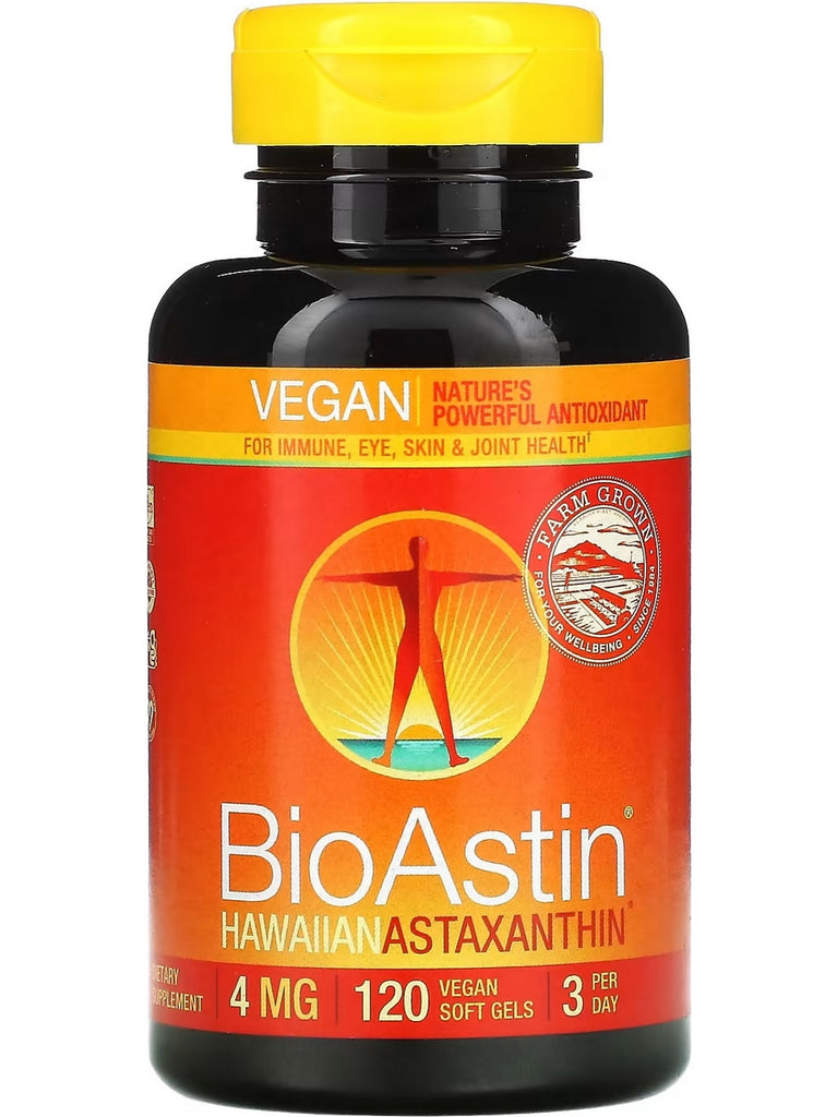Nutrex Hawaii, BioAstin Hawaiian Astaxanthin, 4 mg, 120 Vegan Soft Gels