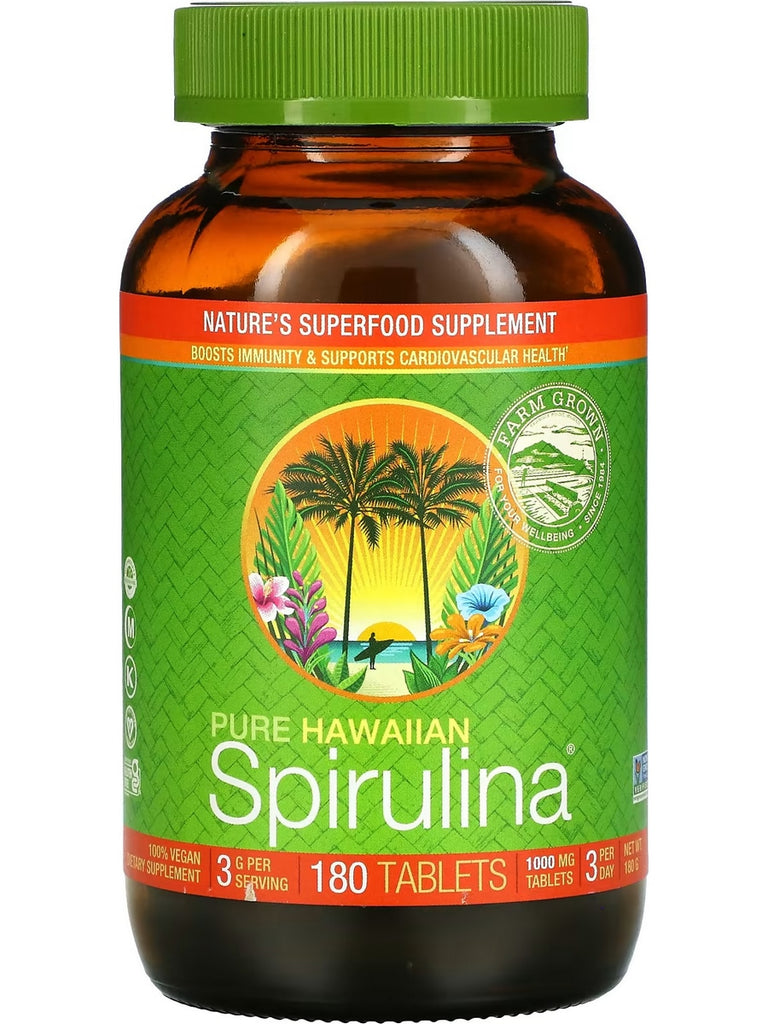 Nutrex Hawaii, Pure Hawaiian Spirulina, 1000 mg, 180 Tablets