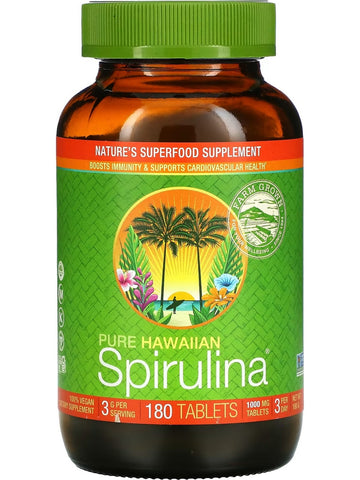 Nutrex Hawaii, Pure Hawaiian Spirulina, 1000 mg, 180 Tablets