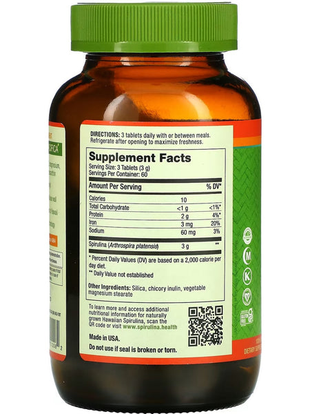 Nutrex Hawaii, Pure Hawaiian Spirulina, 1000 mg, 180 Tablets