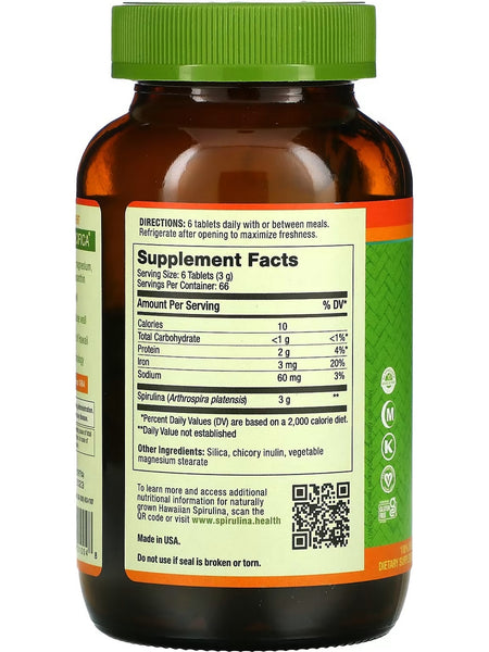 Nutrex Hawaii, Pure Hawaiian Spirulina, 500 mg, 400 Tablets