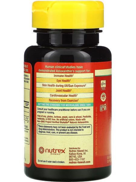 Nutrex Hawaii, BioAstin Hawaiian Astaxanthin, 12 mg, 50 Soft Gels