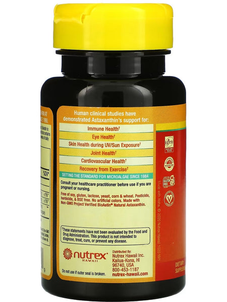 Nutrex Hawaii, BioAstin Hawaiian Astaxanthin, 12 mg, 75 Vegan Soft Gels