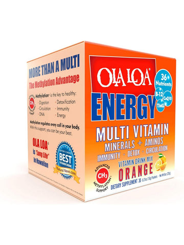 Ola Loa, Energy Drink, Orange, 30 Packets